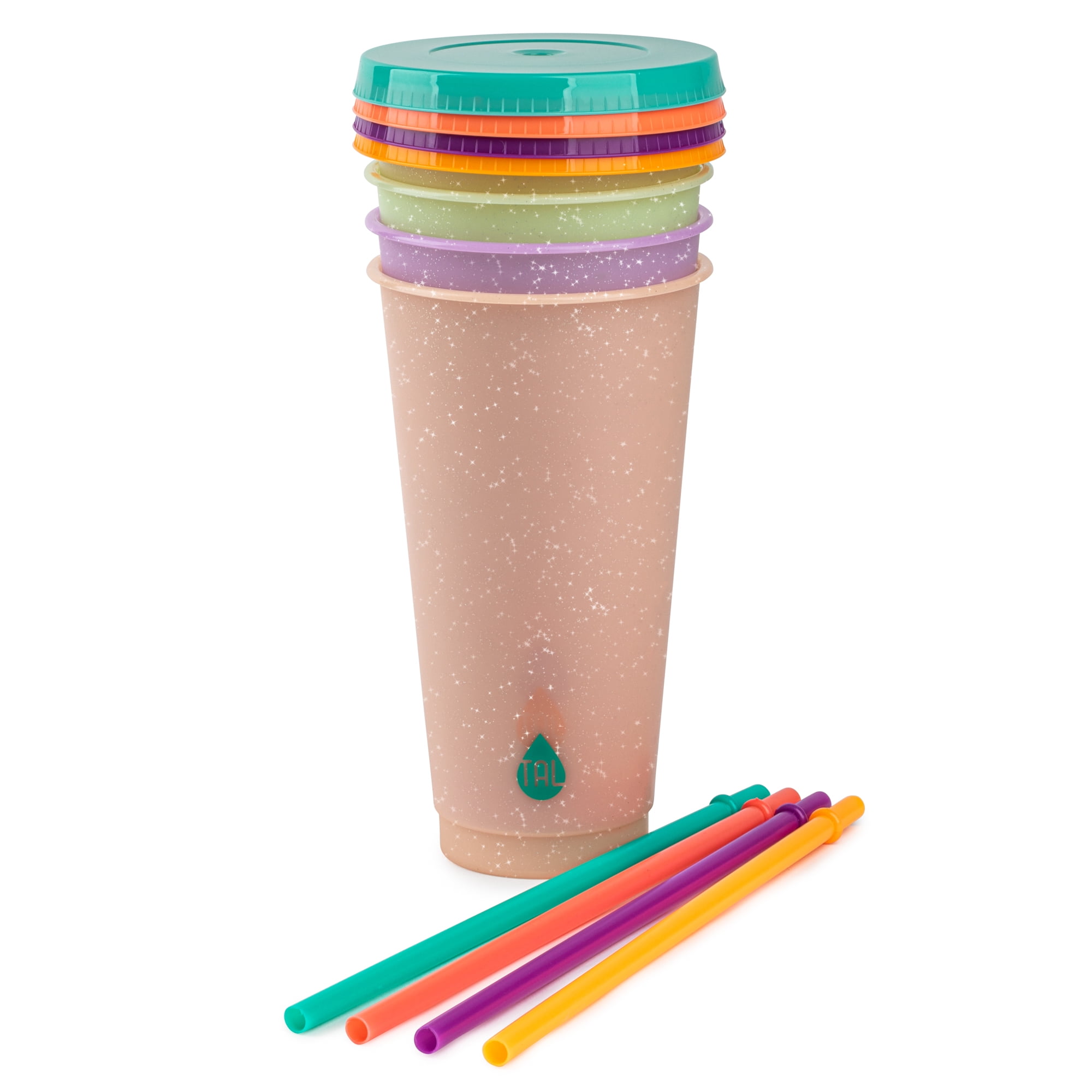  TAL Mutlicolor Reusable Color Changing Tumbler & Straw
