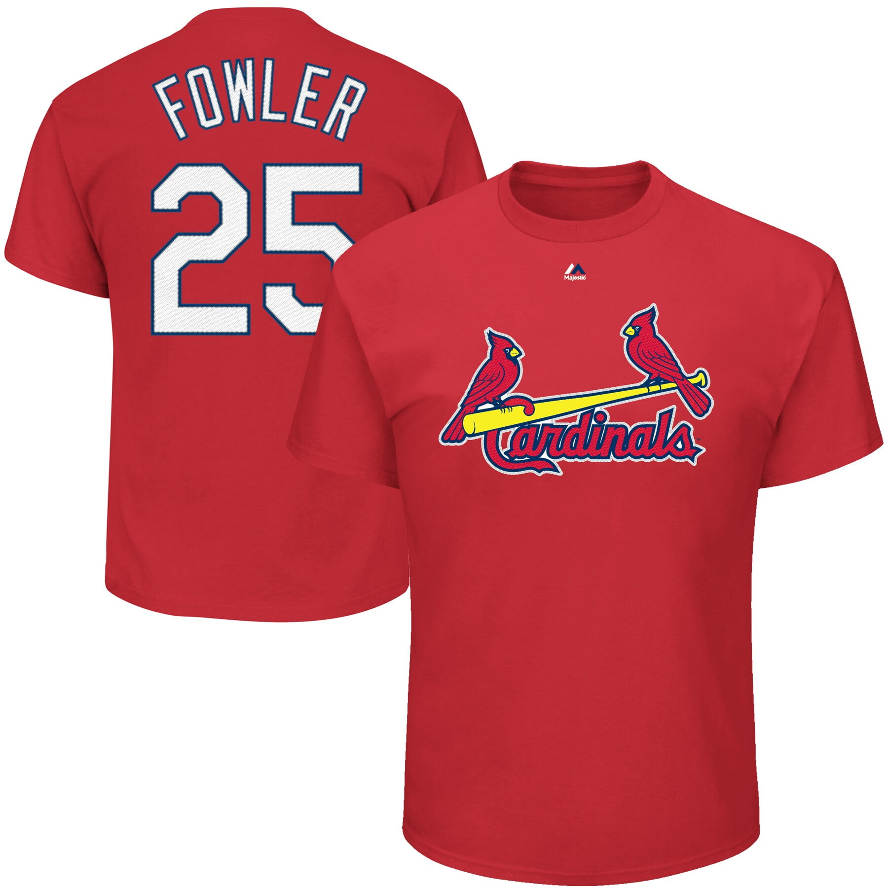 Dexter Fowler St. Louis Cardinals Majestic Name & Number T-Shirt - Red - 0 - 0