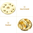 thumbnail image 4 of Shisuyan 100 Pcs Pin Locks Copper Pin Backs For Brooches Elegant Craftsmanship For Business Meetings, 4 of 9