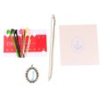 thumbnail image 2 of 3 Pack Embroidery Practice Accessories Kit DIY Necklace Pendant Material Cross Stitch Cloth Thread Accessories with Embroidery Base, 2 of 6