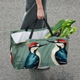 thumbnail image 7 of Woodpecker Large Capacity Reusable Oxford Cloth Grocery Basket - Foldable Shopping Bag for Picnics & Shopping, 7 of 7