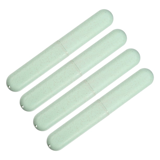 Estuche para cepillos de dientes 4uds Unique Bargains Verde 20,5x3,1x2,1cm