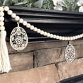 thumbnail image 3 of Inspired Indigo Easter Eggs Wood Bead Garland, Fireplace Mantel Decor for Easter or Spring, 3 of 8
