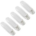 thumbnail image 1 of Power Outlet Holder Traceless Power Socket Holder Wall-Mounted Sticking Power Strip Plastic Sticking Power Strip Support, 5pcs, 1 of 8