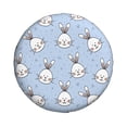 thumbnail image 2 of XMXY Rabbits Animal Background Spare Tire Cover, Universal Waterproof Cover for Jeep RV Tire Wheel Protection, 14 inch, 2 of 8