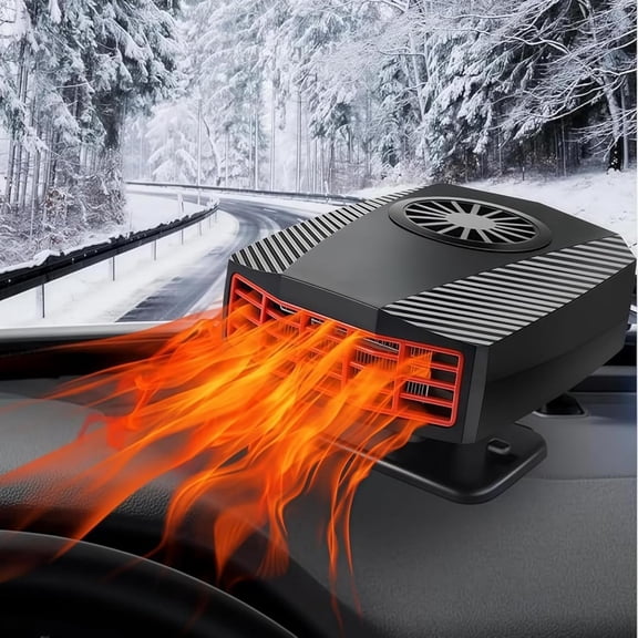 Car Heater,12V 150W Portable Car Heater, 2-in-1 Heating & Cooling Fan with Cigarette Lighter Plug, 360° Rotation Base Windshield Defogger Defroster for All Cars.