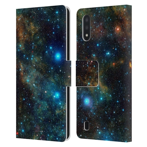 Head Case Designs Officially Licensed Cosmo18 Space Star Formation Leather Book Wallet Case Cover Compatible with Samsung Samsung Galaxy A01 (2020)