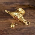 thumbnail image 6 of Feyarl Vintage Aladdin Legend Magic Genie Wishing Light Pot Classic Costume Props Home Tabletop Decor Crafts Display for Home Birthday Gift Wedding Christmas (Gold), 6 of 16