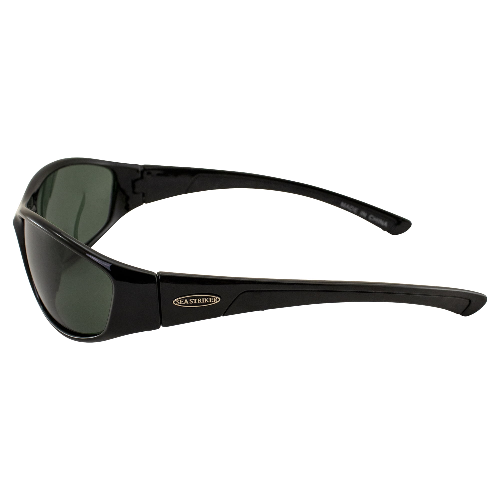 Sea Striker Pursuit Polarized Sunglasses with Black Frame and Grey Lens  (Fits Medium to Large Faces) 