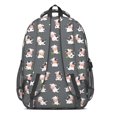 thumbnail image 3 of Cow and Grass Black Pattern Cute School Backpack Bag with Padded Back and Adjustable Shoulder Straps 16.9 X 12.6 X 5.9 Inches, 3 of 5