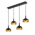 thumbnail image 5 of SC13354BK Artcraft Lighting Dash - 4 Light Island In Modern Style-8 Inches Tall and 8 Inches Wide-Black/Gold Finish, 5 of 5