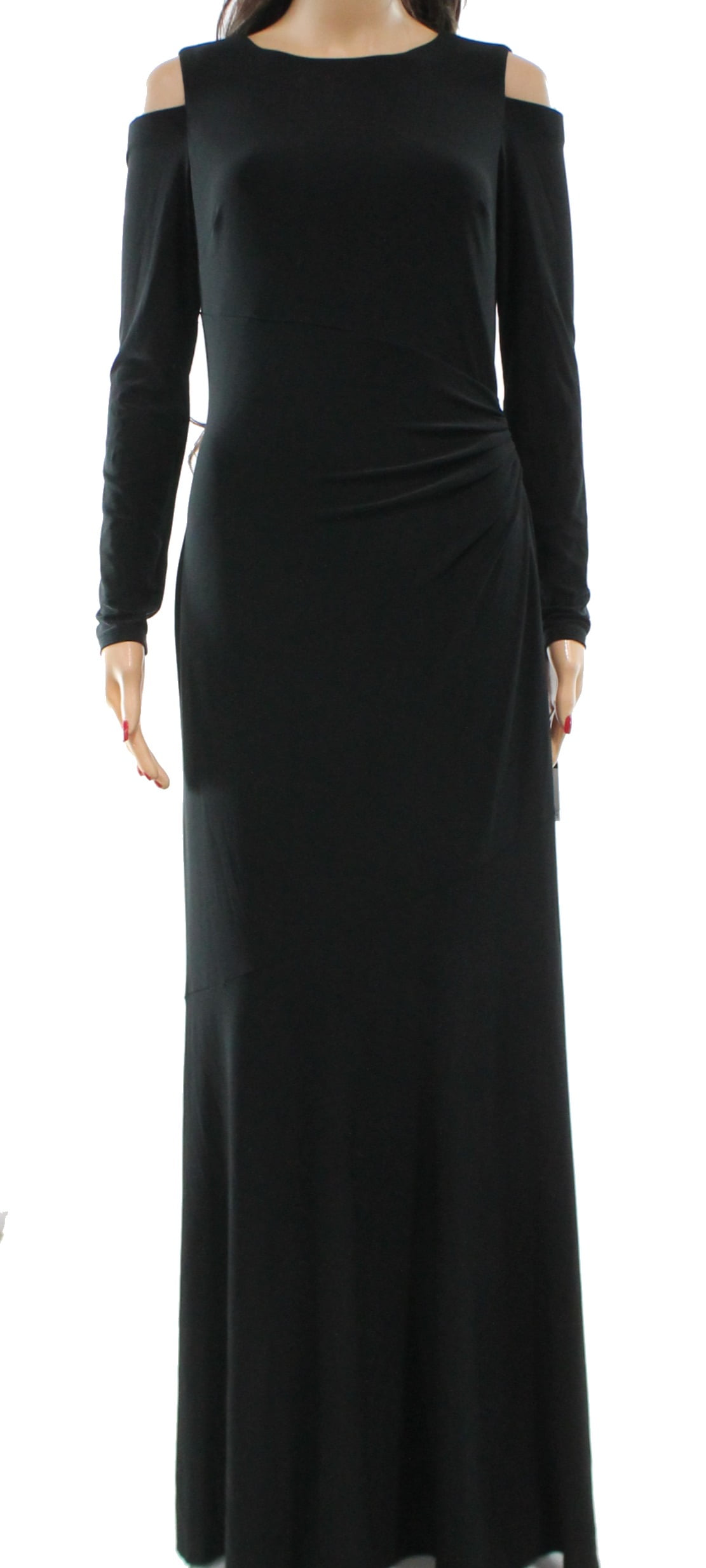 black maxi dress size 18