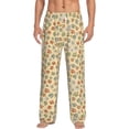 thumbnail image 2 of Lsque Paw In Groovy Style Print Men's Pajama Pants, Lounge Pant - Comfortable Home Wear,Elastic Waistband, Stylish Design-Large, 2 of 9
