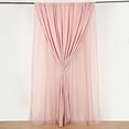 thumbnail image 4 of Balsa Circle 10x10 feet Dusty Rose Dual Layer Polyester Sheer Chiffon Backdrop Curtain Rod Pockets Party Decorations, 4 of 8