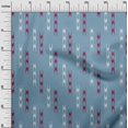 thumbnail image 2 of oneOone Viscose Chiffon Fabric Arrow Sign Kasuri Print Fabric By Yard 42 Inch Wide, 2 of 4