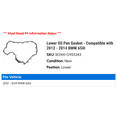 thumbnail image 2 of Lower Oil Pan Gasket - Compatible with 2012 - 2014 BMW 650i 2013, 2 of 2