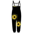 thumbnail image 5 of Nrmvnmi Baby Cute Summer Jumpsuits for Girls Floral Prints Kids Backless Harem Strap Romper Jumpsuit Toddler Pants Black-5 Years, 5 of 5