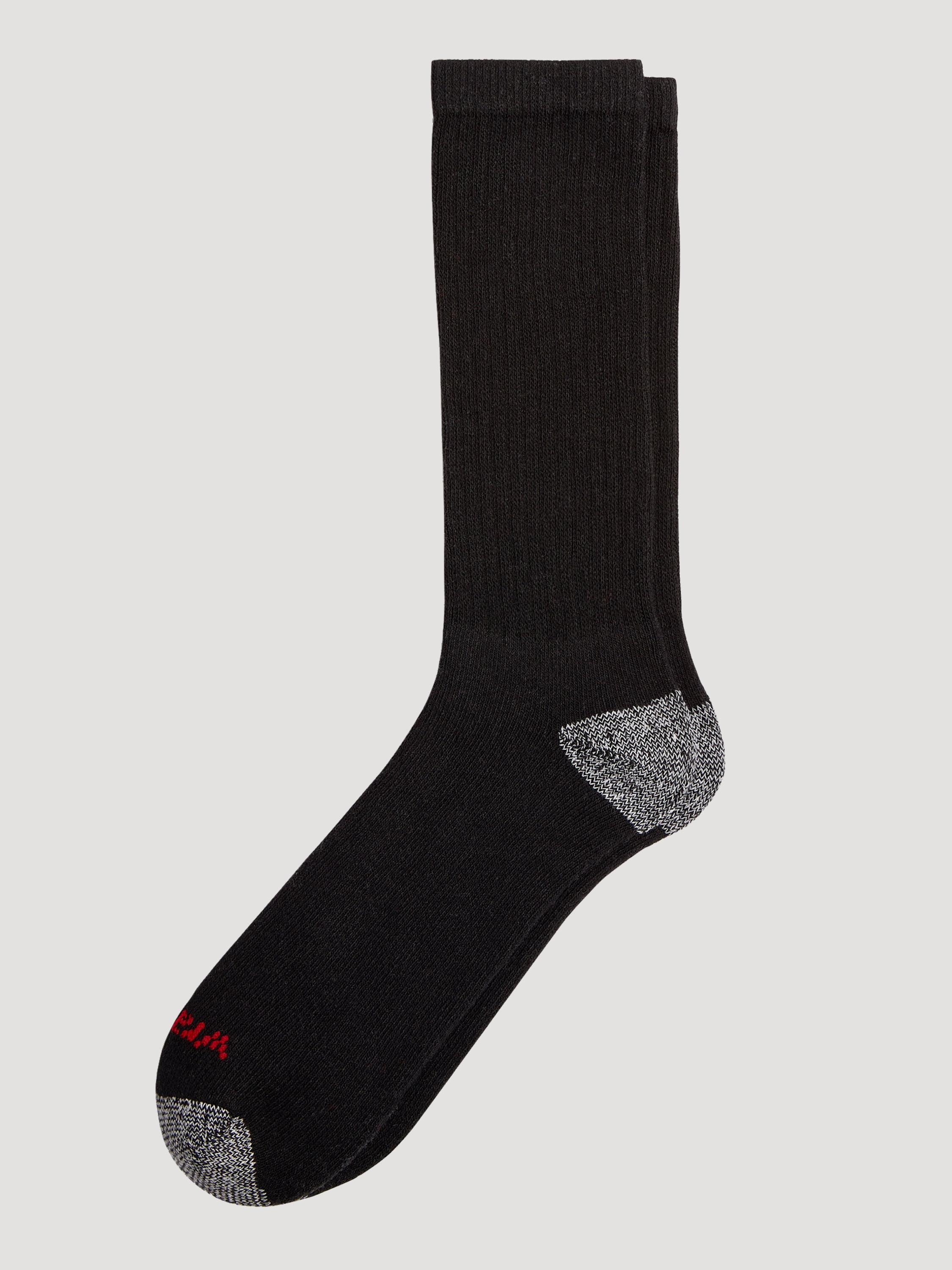 Wrangler Cushion Work Crew Sock Extended Size, 12 Pack