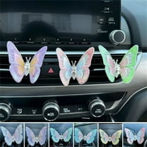 Holloyiver Butterfly Air Vent Clips, Butterfly Pandent Car Air Fresheners Vent Clips, Car Diffuser Vent Clip, Cute Car Interior Decor Accessories for Women