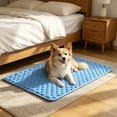 thumbnail image 5 of Coolings Mat For Dogs Breathable Dog Coolings Mat With Fiber Pet Coolings Pad Summer Coolings Washable Portable Dog Crate Pad For Indoor Outdoor Summer Use, 5 of 6