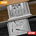 thumbnail image 2 of Organizador de cajones para cubiertos de bambú expandible Caddy Bellsal, 2 of 7