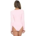 thumbnail image 2 of Long Sleeve Body Suit-Breathable Cotton Stretch, 2 of 3