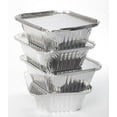 thumbnail image 3 of TigerChef TC-20323 Durable Aluminum Oblong Foil Pan Containers with Board Lids, 1 Pound Capacity, 5.56" x 4.56" x 1.63" Size (Pack of 10)…, 3 of 3