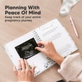 thumbnail image 6 of Journal For First Time Moms Gifts - 90 Pages Hardcover Memory Book  Beautiful & Cute Keepsake Ultrasound Scrapbook Mom Mother's Day (frost), 6 of 9