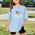 thumbnail image 2 of Children’s 250 Years America Anniversary T-Shirt -250th Independence Day Freedom T-Shirt,Stylish Graphic Print Casual For Girls And Boys Comfortable Daily Wear Tees And Shirts 160, 2 of 4
