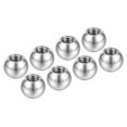 thumbnail image 1 of Uxcell M4x8mm Écrous à Bille Bouton, 8 Pack Filetage Acier Inoxydable 304 Couvercle à Vis Rond pour Trou de Store, Argent, 1 of 6