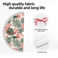 thumbnail image 7 of Christmas Tree Skirt, Lilies Flowers Pine Green Leaves Christmas Tree Decorations Indoor, Tree Skirts Mat With Tassel Trim for Halloween New Year Holiday Christmas Party Decor 48 Inches, 7 of 7