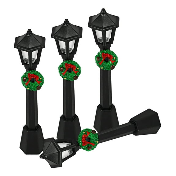 AURARMLET Miniature Street Lamp for Decor Multi Plastic Vintage Design Perfect for Doll House Garden and Park Scene
