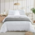 thumbnail image 2 of Navy Throw Blanket Textured Solid Soft Sofa Couch Decorative Knitted Blanket, 60" x 80" Navy, 2 of 5