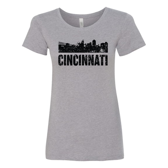 Inktastic Cincinnati Skyline Grunge Women's T-Shirt