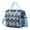 Sky-blue-11, variant on Hippie Retro Style Symmetrical Picnic Bag - Multi-Pocket Leakproof Cooler Tote