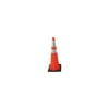 DW Series Traffic Cone, 36 in H, 10 lb PVC, Orange/Black Base