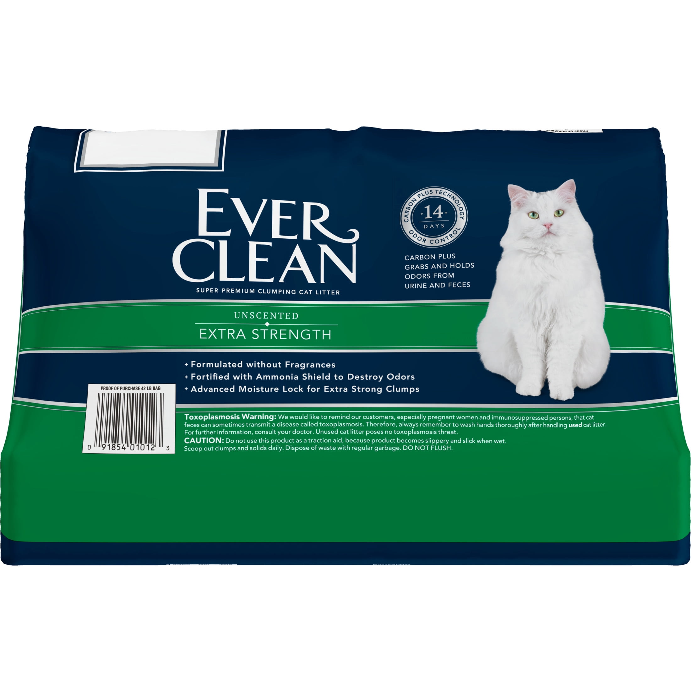Ever Clean Extra Strength Clumping Cat Litter, Unscented, 42 Pounds
