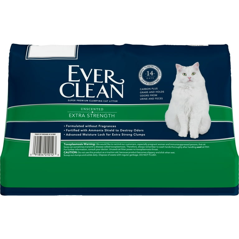 Ever Clean Extra Strength Clumping Unscented Cat Litter 42 lbs