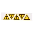 thumbnail image 1 of KAKOWELY 5 Pcs Autocollant de Signalisation d'Exclamation de Danger Autocollant de Signalisation Auto-Adhésif pour Zone Dangereuse, 0.98x"X0.98 Pouces(LxW), 1 of 5