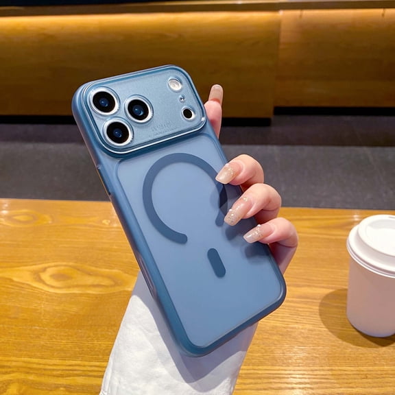 for iPhone 18 Pro Case, TPU Translucent Matte Cover, Compatible with MagSafe, Ultra Slim Lightweight Shockproof Protective Anti-Scratch Phone Case for iPhone 18 Pro, Blue