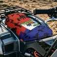 thumbnail image 2 of Uorisanigo Haitian Flag ATV Seat Cover Waterproof Non-Slip Four Wheeler Seat Cushion Universal ATV Decorative Accessories Suitable for Polaris Sportsman Polaris Scrambler Honda Rancher, 2 of 7