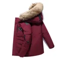 thumbnail image 1 of Chaqueta de plumón para hombre, de longitud media, gruesa, nueva tendencia de invierno 2024, abrigo informal cálido, ropa de trabajo para parejas, chaqueta de plumón de pato, 1 of 3