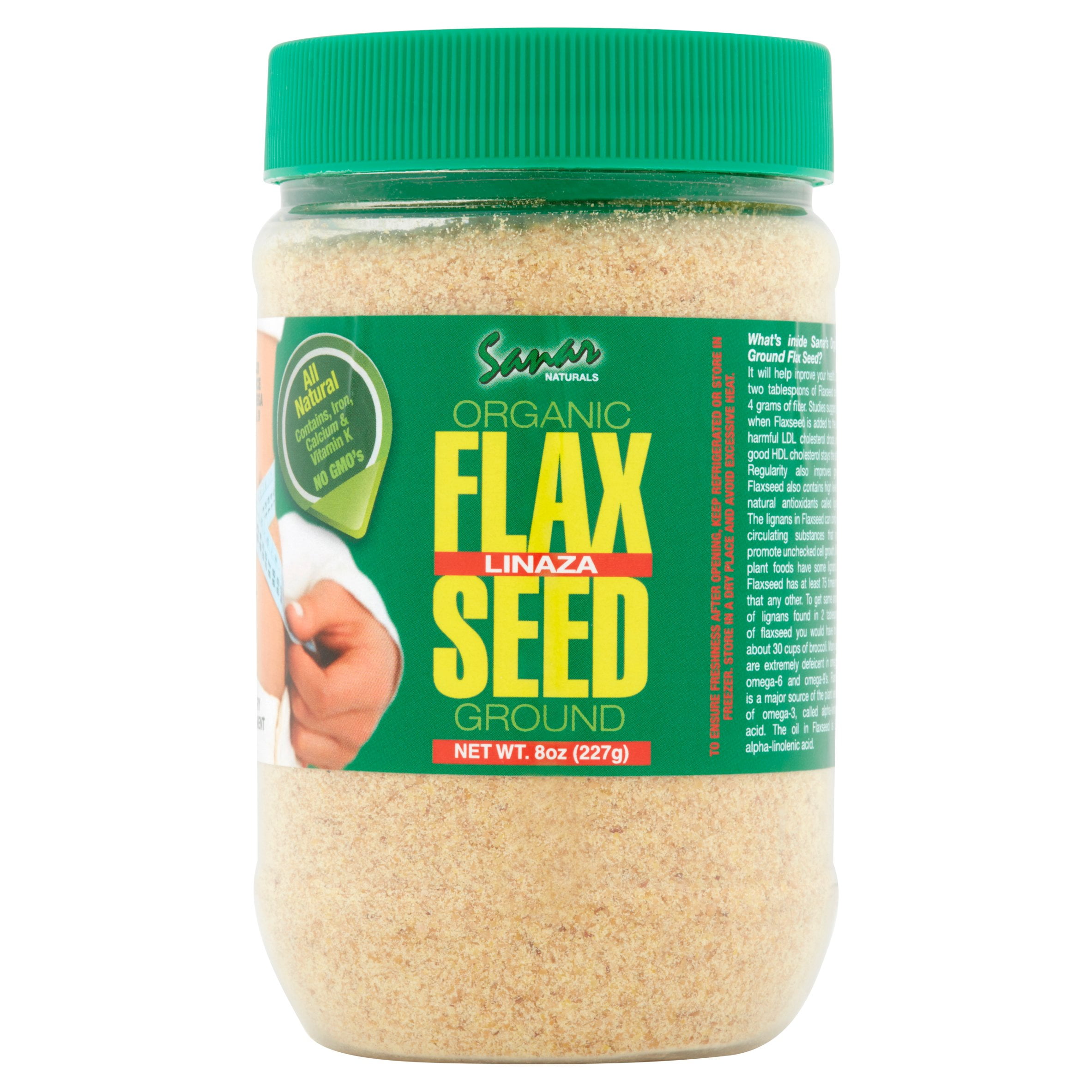 Sanar Naturals Flaxseed Omega 3,6,9 and Fiber Dietary Supplement, 8 oz