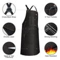 thumbnail image 5 of Delantal de soldadura ARCCAPTAIN de piel resistente al calor negro, 5 of 5