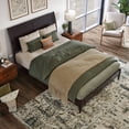 thumbnail image 4 of Valencia Full Solid Wood Low Profile Sleigh Platform Bed in Espresso, 4 of 13