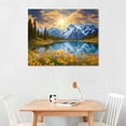 thumbnail image 2 of COMIO Natural Gable Art Living Room, National Park Sunflower Landscape Canvas Wall Decoration, Sunset Painting Art Kitchen, Bedroom, Home Decoration, 2 of 4