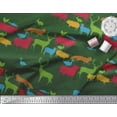 thumbnail image 2 of Soimoi Rayon Fabric Birds & Animals Hand Drawn Printed Craft Fabric by the Yard 42 Inch Wide, 2 of 3