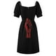 thumbnail image 5 of Vestido de manga corta con puño fuerte de la Unión Solidarity Forever ropa de mujer de verano 2025 ropa de vestir de lujo, 5 of 6
