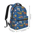 thumbnail image 2 of Balery Construction Vehicles Mochila Escolar Impresa, Mochila Ligera para Viajes Casual, Mochila Duradera y Cómoda Multifuncional, Mochila para Laptop-One Size, 2 of 5