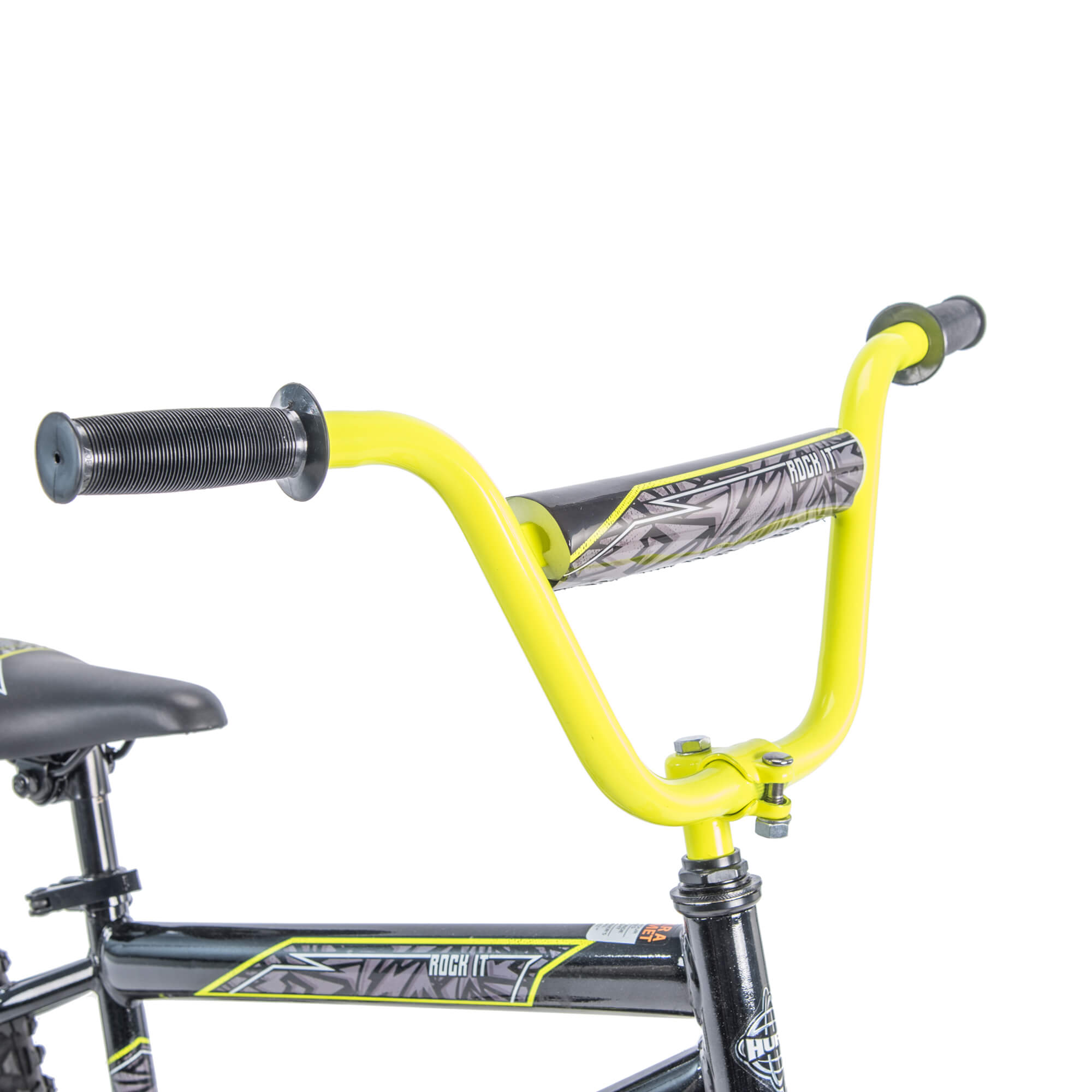 Huffy 20 In. Rock It Boys' Bike, Metallic Black with Neon Yellow Accents - image 3 of 5